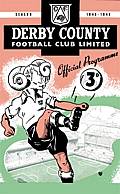 Derby County Match Programme on Canvas