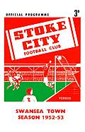 Stoke City Match Programme on Canvas