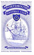 Portsmouth Match Programme on Canvas