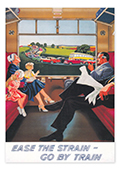 EASE THE STRAIN POSTCARD