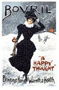 Bovril (Lady Skating) Postcard 