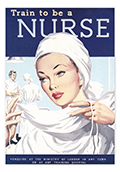 TRAIN TO BE A NURSE POSTCARD