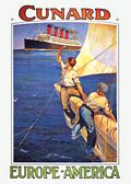 CUNARD AHOY! POSTCARD