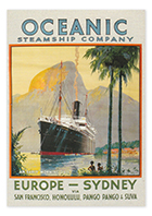 OCEANIC STEAMSHIP POSTCARD