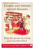 COUGHS & SNEEZES POSTCARD