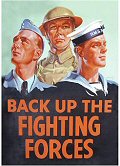 Postcard - Back up the fighting forces