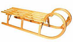 Mountain Sled 11 Traditional Wooden Alpine Sledge/Toboggan
