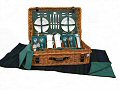 Edwardian Picnic Basket (2 Place Settings) - Green
