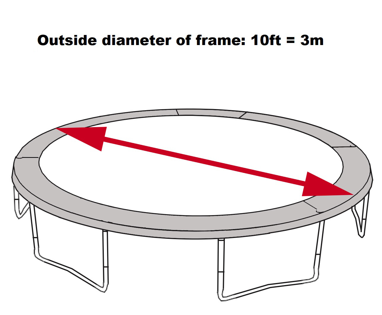 JumpKing Tent for a 10ft Trampoline