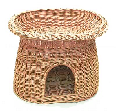 cat wicker basket