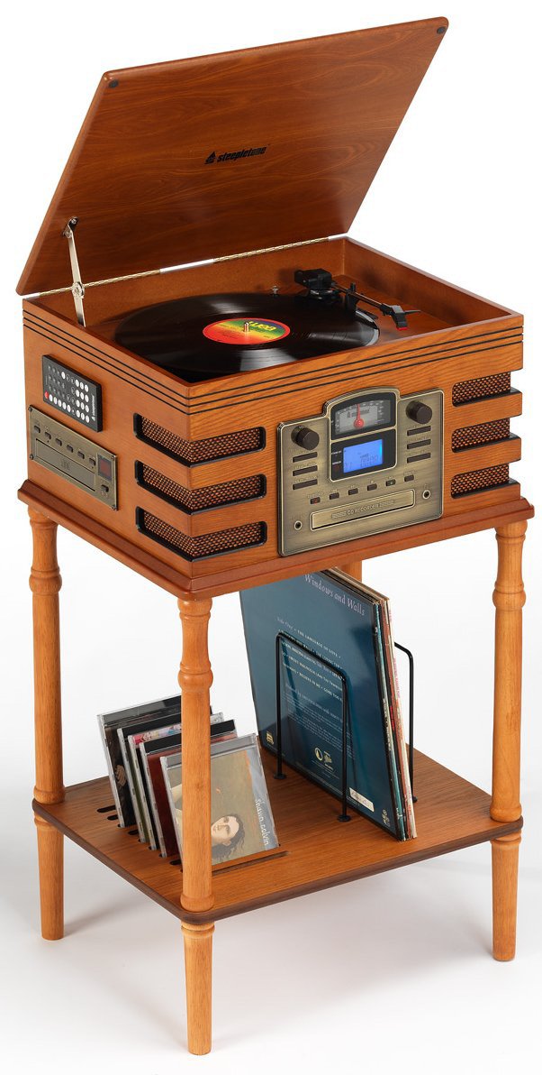 Steepletone Edinburgh 5IN1 Music Centre (dark wood)