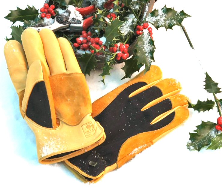 Mens Gold Leaf WINTER TOUCH Gardening Gloves