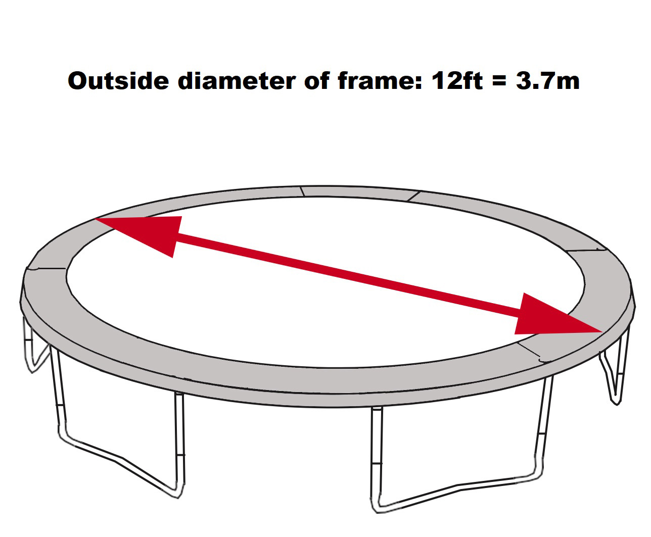 Canopy for 12ft JumpPod Trampoline